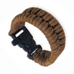 Buckle Survival Bracelet with Whistle